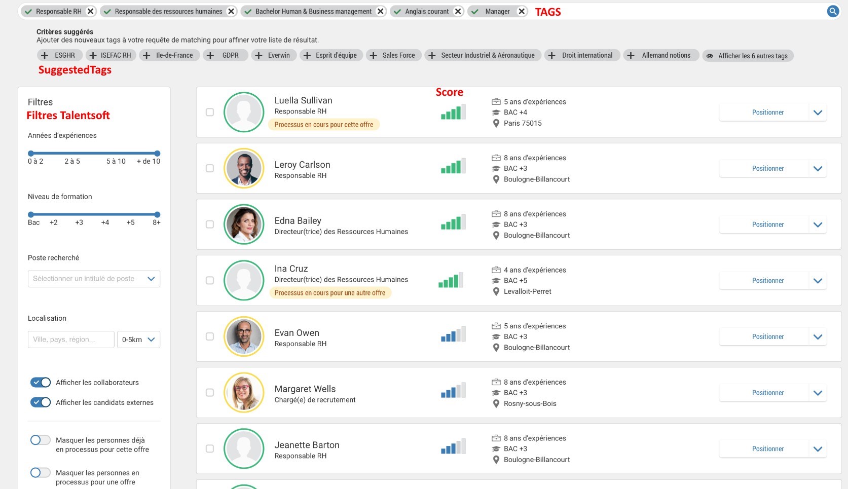 resultlist mockup